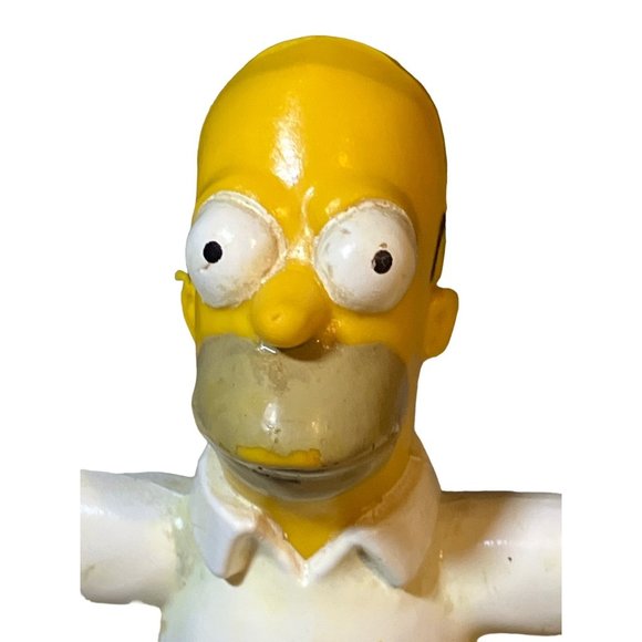 Vintage Homer Simpson 1990 Jesco Action Figure Posable 6" Rubber - Picture 2 of 12